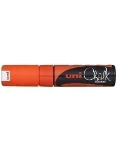 ROTUL.UNIBALL CHALK MARKER PWE-8K NARANJ - Pack de 6 unidades