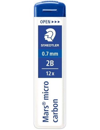 C 12 TUBOS MINAS 07MM 2B MARS MICRO CARBON STAEDTLER
