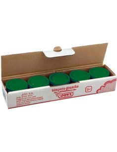 C 5 BOTES TEMPERA JOVI 35ML VERDE OSCURO