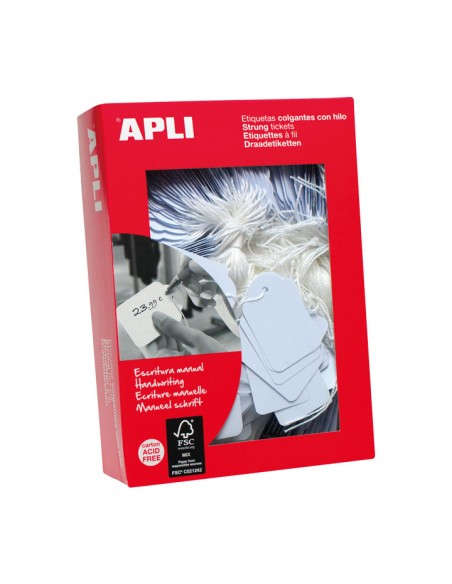 APL CAJA 1000 ETIQ.COLGANTES 9X24MM