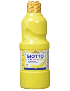 Bote tempera escolar Giotto 500ml amarillo