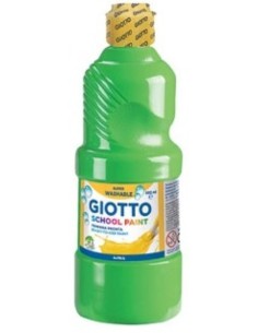 Bote tempera escolar Giotto 500ml verde cinabrio