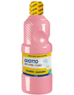 Bote tempera escolar Giotto 500ml rosa carne