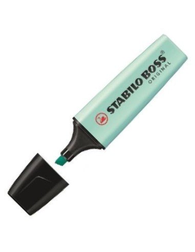 C 10 marcador fluorescente toque de turquesa pastel Stabilo Boss 70 113