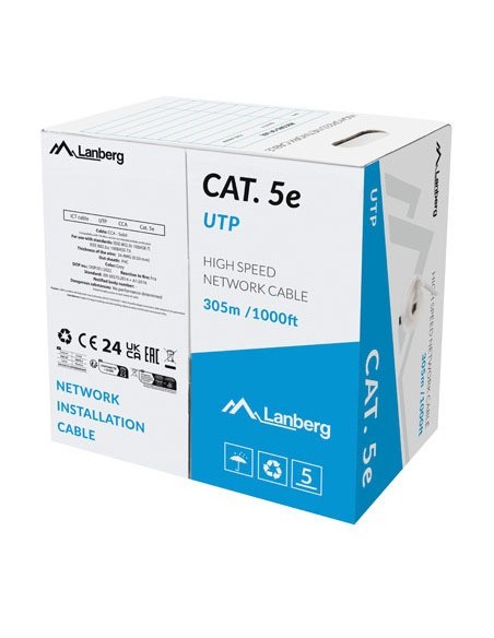 LCU5-15CC-0305-S cable de red Gris 305 m Cat.5/Cat.5e U/UTP (UTP)