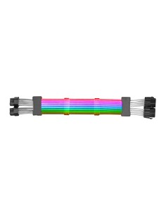 MCA-16, Cable Extensor ARGB 8+8pin PCIe para Tarjeta Gráfica, LEDs Ultrabrillantes, Compatibilidad Total, AWG18 de Cobre Puro, 3