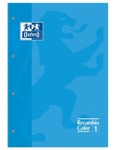 Paq 5 recambio color1 turquesa a4 80h 4 taladros 90g cuadricula 5x5 Paq 5 recambio color1 turquesa a4 80h 4 taladros 90g cuadricula 5x5