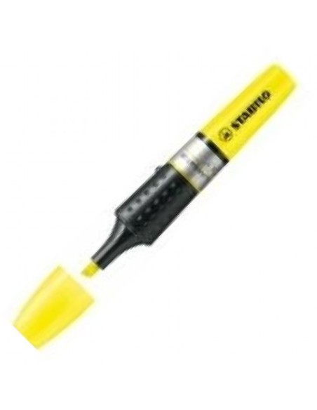 C 5 MARCADORES FLUORESCENTES STABILO LUMINATOR AMARILLO