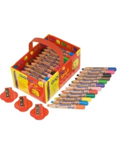 Pack 36 super lapices giotto be be 3 sacapuntas