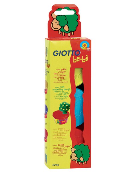 Pack 3 unidades pasta modelar colores surtidos 100g amarillo cian rojo