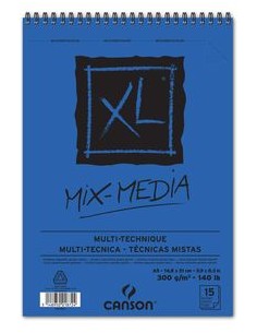 BLOC AQUARELA XL MIXMEDIA A5 15H 300G