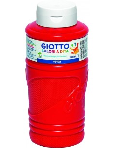 BOTE PINTURA DEDOS GIOTTO 750ML ROJO