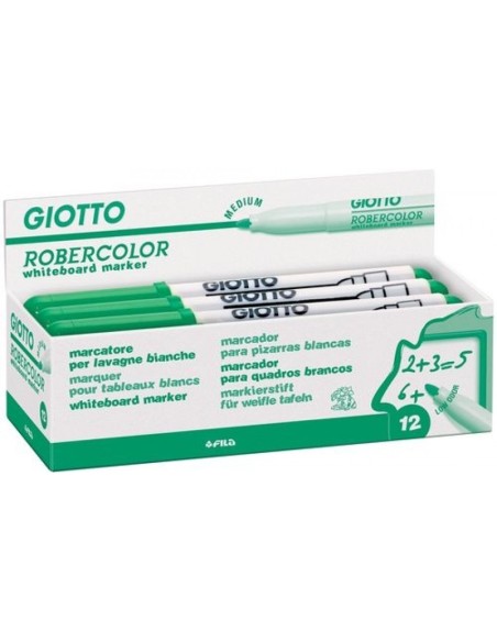C 12 ROTULADOR ROBERCOLOR VERDE GIOTTO WHITEBOARD MARKER