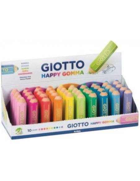 EXP 40 GOMAS DE BORRAR CON FORMA DE LAPIZ COLOR SURTIDOS