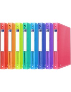 C 10 CARPETAS A4 4 ANILLAS 30MM POLIPROPILENO URBAN OXFORD