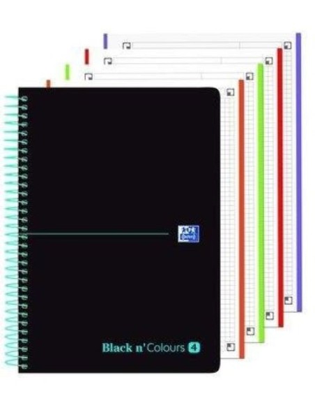 Paq 5 cuaderno espiral a4 160h 90g cuad5x5 ebook8 liveampgo color negro Paq 5 cuaderno espiral a4 160h 90g cuad5x5 ebook8 liveampgo color negro