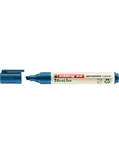 4-22 003 marcador permanente Punta de cincel Azul