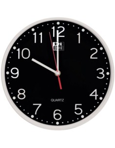 Reloj de pared oxford calm 25cm color negro