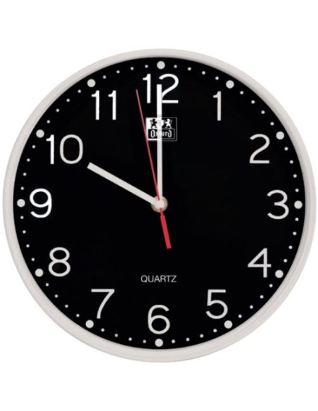 Reloj de pared oxford calm 25cm color negro