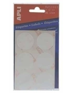 Circular labels 5 sheets 19 x 19mm Yellow etiqueta autoadhesiva Amarillo 100 pieza(s)