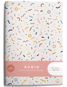 Libreta a5 44h 80g pauta montessori 5mm con margen