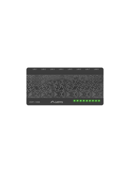 DSP1-1008 switch No administrado Gigabit Ethernet (10/100/1000) Negro, Gris
