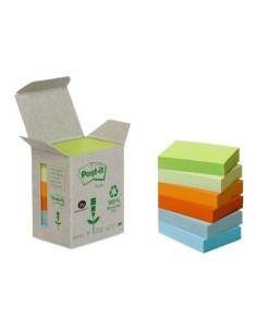 7000081069 nota autoadhesiva Rectángulo Azul, Verde, Naranja, Amarillo 100 hojas Autoadhesivo