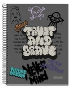 NOTEBOOK4 A4 120H HORIZONTAL 70G GRAFFITTI