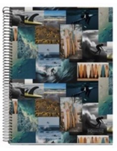 NOTEBOOK4 A4 120H CUADRICULA 5X5 70G SURFIN