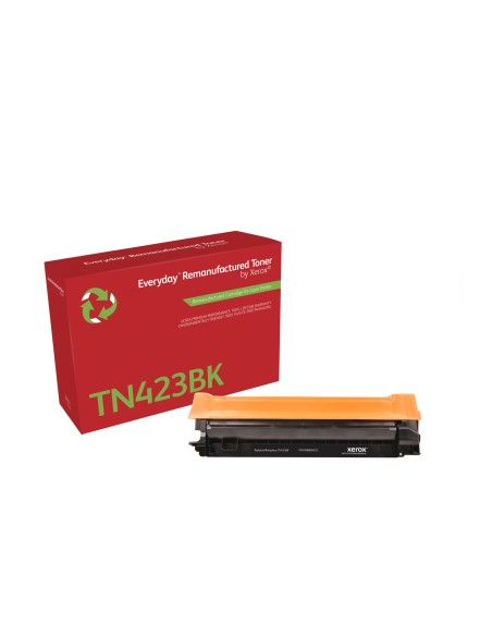 Everyday Tóner Everyday Negro remanufacturado de Xerox es compatible con Brother TN423BK, High capacity