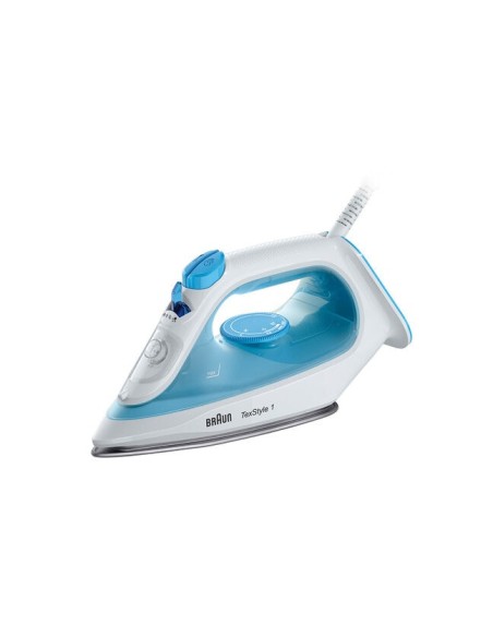 TexStyle 1 SI1050BL Plancha a vapor Suela de cerámica 2000 W Azul, Blanco