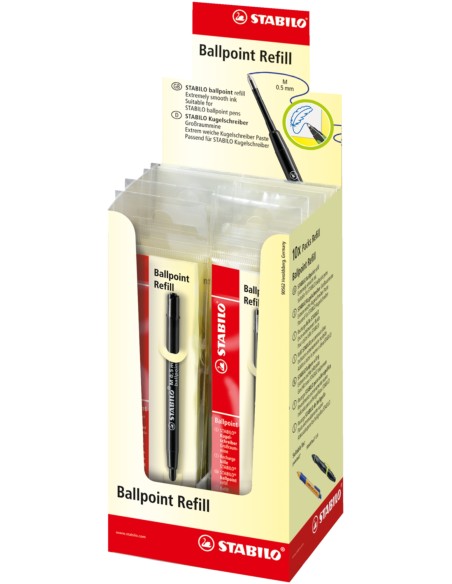 2/046-02 Recambio de bolígrafo Medio Negro 10 pieza(s)