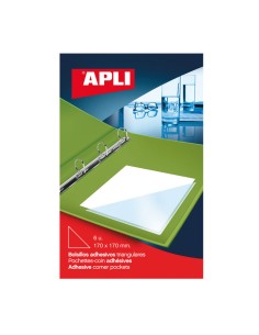 PACK 6U BOLSILLOS APLI TRIANGULAR 17X17CM