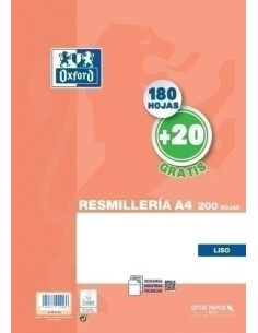 PAPEL OXFORD A4 200h LISO NARANJA
