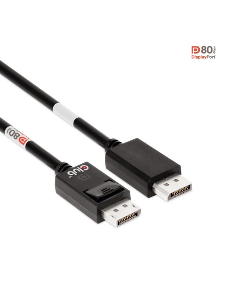 DisplayPort 2.1 Bi-Directional VESA DP80 Certified Cable 4K240Hz, 8K60Hz or 10K30Hz M/M 1.2m/3.94ft