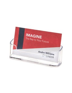 Visitenkartenhalter 70101 max. 50 Karten acollador de tarjeta Poliéster Transparente