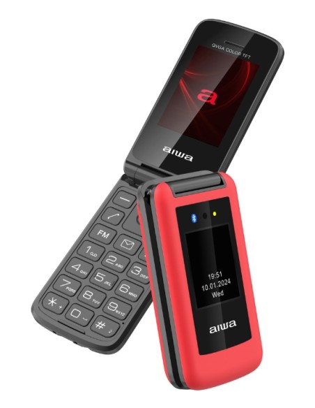 FP-30-2G/RD teléfono móvil 6,1 cm (2.4") 106 g Negro, Rojo Característica del teléfono