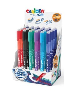 CARIOCA BOLÍGRAFO OOPS BORRABLE COLORES SURTIDOS - EXPOSITOR DE 24