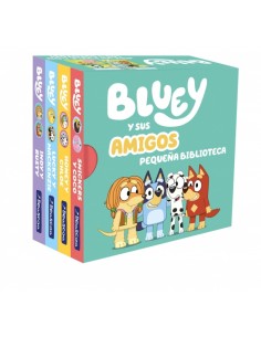 Bluey Libro juguete Bluey y sus amigos Pequena biblioteca edicion en espanol