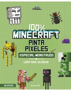 100 Minecraft Pinta pixeles Especial monstruos