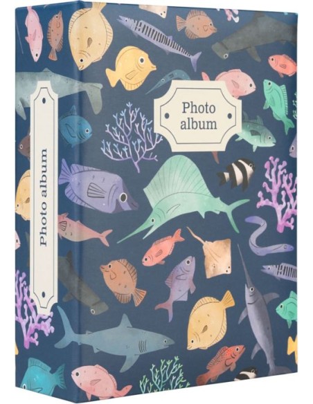 ALBUM DE FOTOS 100 BOLSILLOS 10X15CM OCEAN FRIENDS