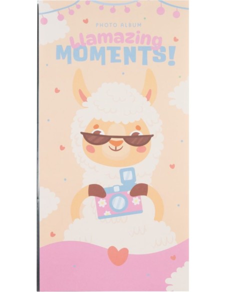 ALBUM DE FOTOS SOFT 96 BOLSILLOS 10X15CM LLAMA