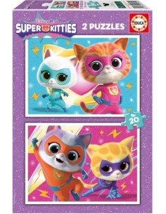 PUZZLE 2X20 PIEZAS SUPER KITTIES
