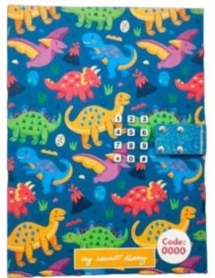 DIARIO CON CLAVE ELECTRONICA DINOS