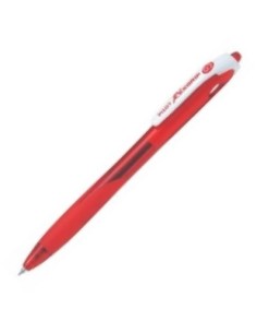 C 10 BOLIGRAFO PILOT REXGRIP BEGREEN ROJO