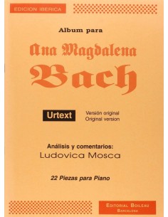 Album para Ana Magdalena Bach urtext