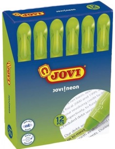 C 12 MARCADORES FLUORESCENTES CERA GEL VERDE