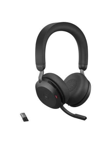 Evolve2 75 Auriculares Inalámbrico Diadema Oficina/Centro de llamadas Bluetooth Base de carga Negro