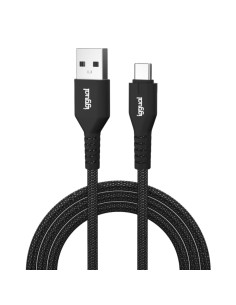 Cable USB-A a tipo C 3A 100 cm trenzado