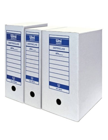 ARCHIVO DEFINITIVO CARTON DEFINICLAS FOLIO UNISYSTEM DEFINICLAS 70906870 Pack 50 Unidades